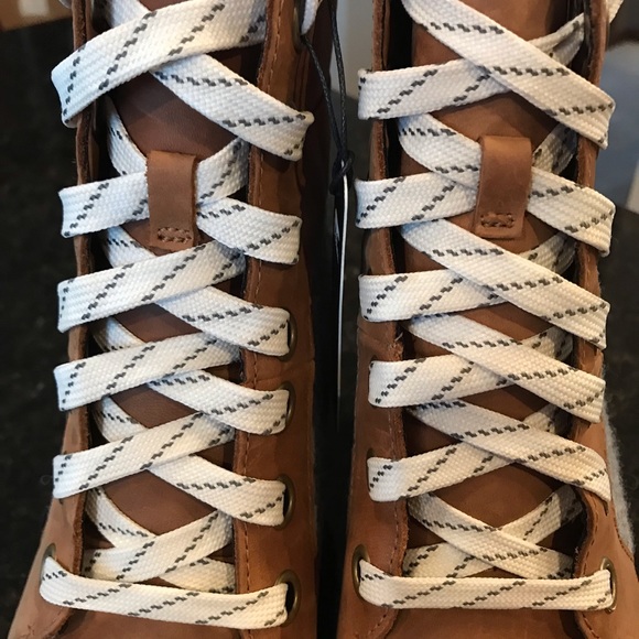 New Sorel Joan of Arctic Wedge III Lexie Bootie, Ankle Boots, Tan Lace Booties - Picture 10 of 16